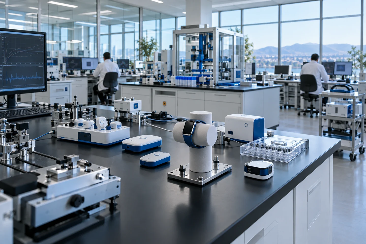 Concept scene of connected health and wearable sensing technology