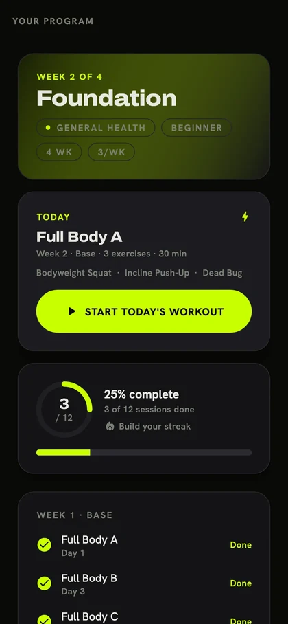 Burnix training-program preview